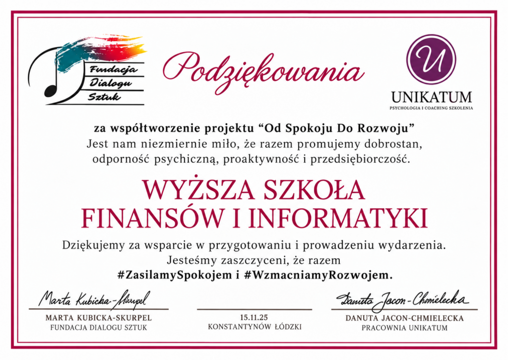 Podziękowanie od klienta — ramka 1